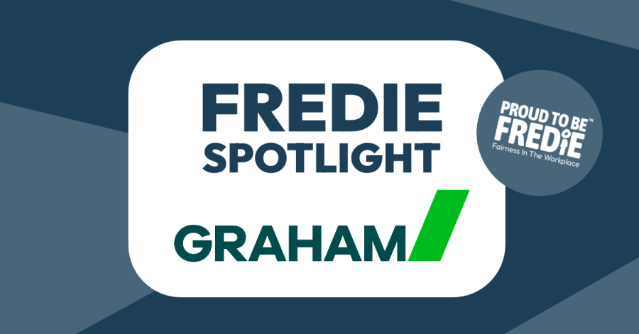 A monotone image. Text reads: FREDIE spotlight Graham